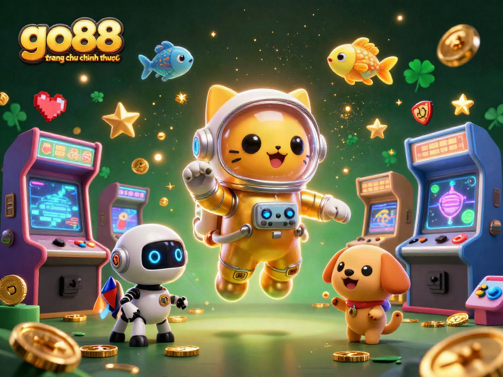 Immerse yourself in go88 trang chu chinh thuc gaming adventures with an exciting 3D illustration.