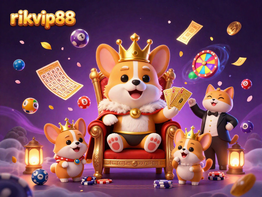 Experience thrilling games at rikvip88 with vibrant casino elements and playful characters.