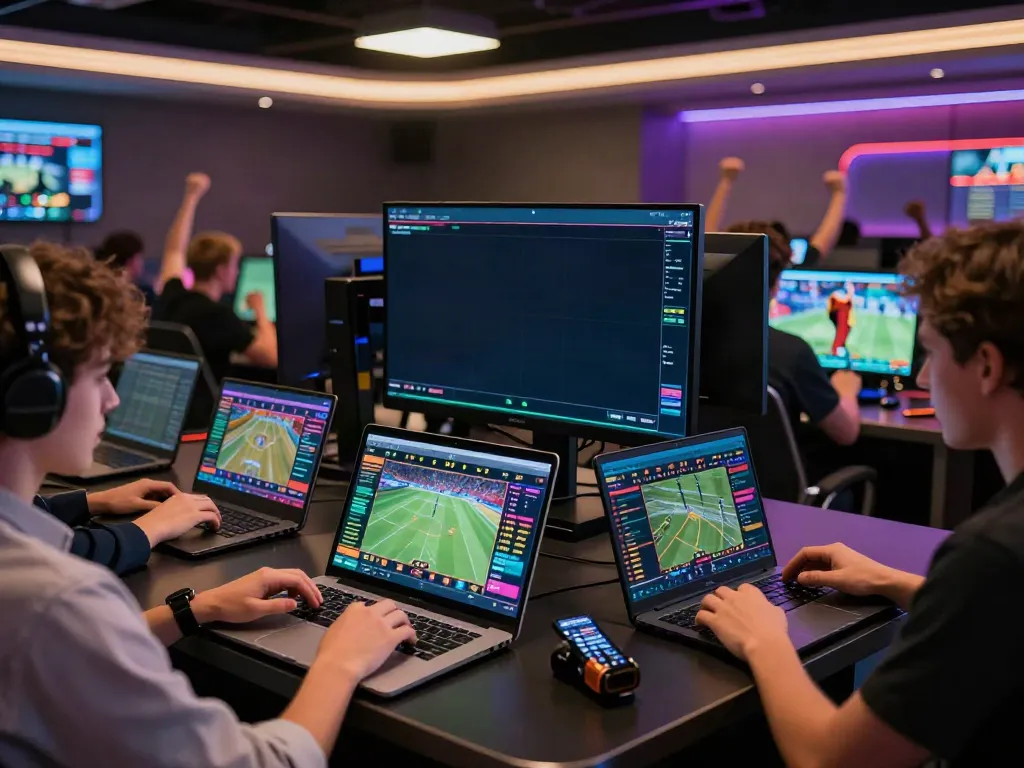 Engaged players exploring live betting on http://tx88-onl.net/ in a modern sportsbook.