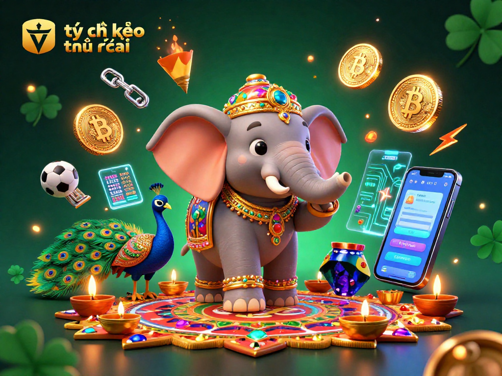 Experience the thrill of tỷ lệ kèo nhà cái as a vibrant sports scene comes alive with colorful characters and crypto elements.