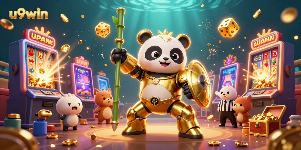 u9win captivates with dynamic 3D panda and vibrant casino action