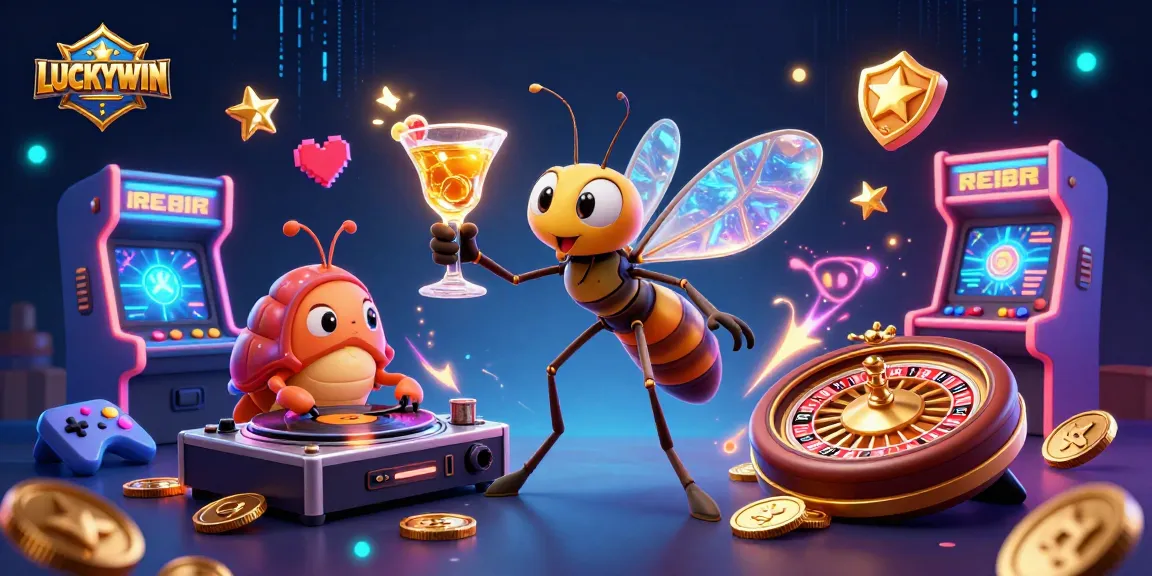 LUCKYWIN reveals an exciting casino scene with vibrant characters and games, ensuring a thrilling gaming experience.