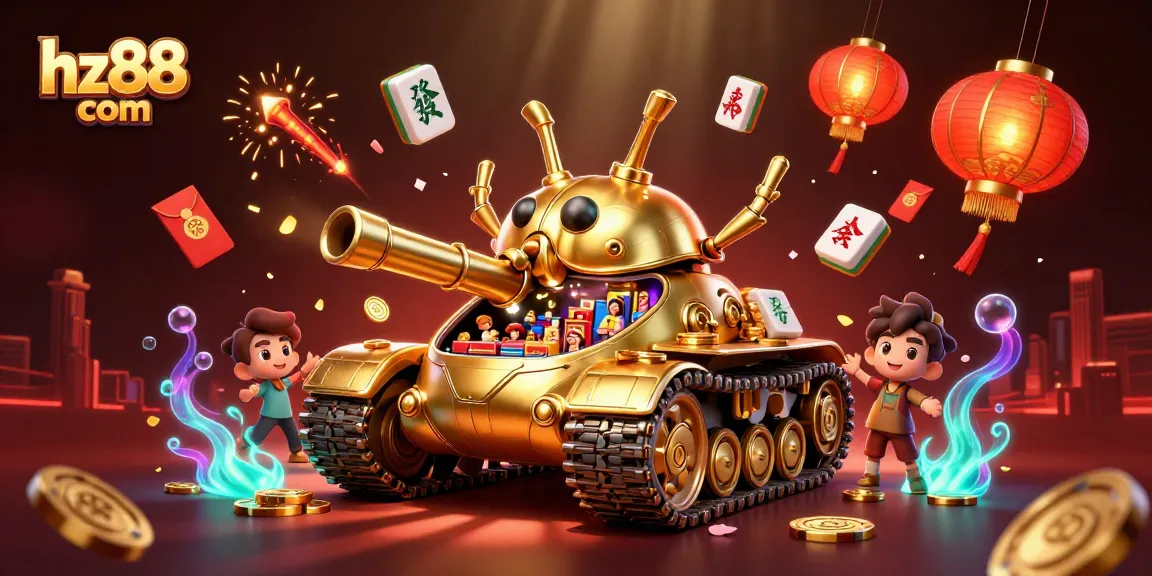 Experience the excitement of gambling at hz88 com with a vibrant 3D casino scene full of energy and rich detail.