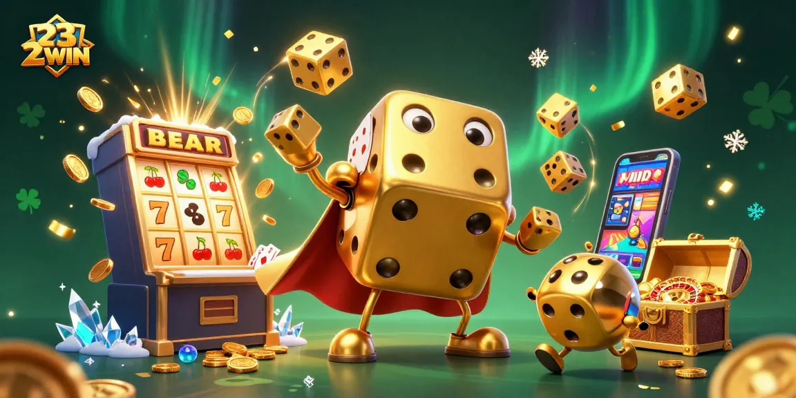 Experience thrilling gameplay at 23WIN with a vibrant casino scene bursting with excitement and winning opportunities.