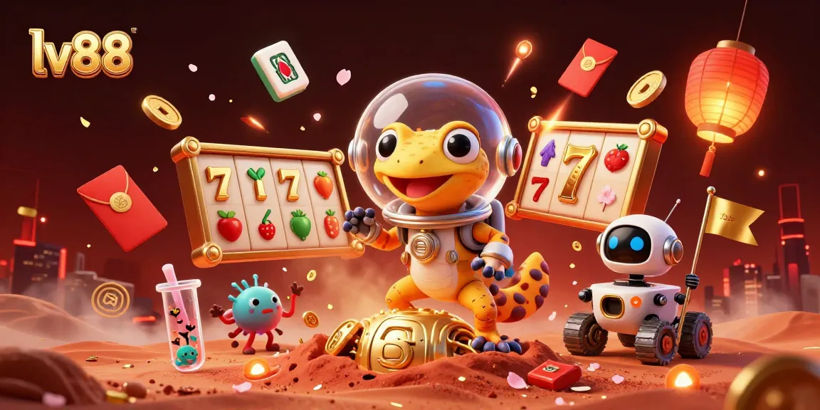 Engage in thrilling gameplay at lv88 with vibrant slot reels and dynamic casino elements.