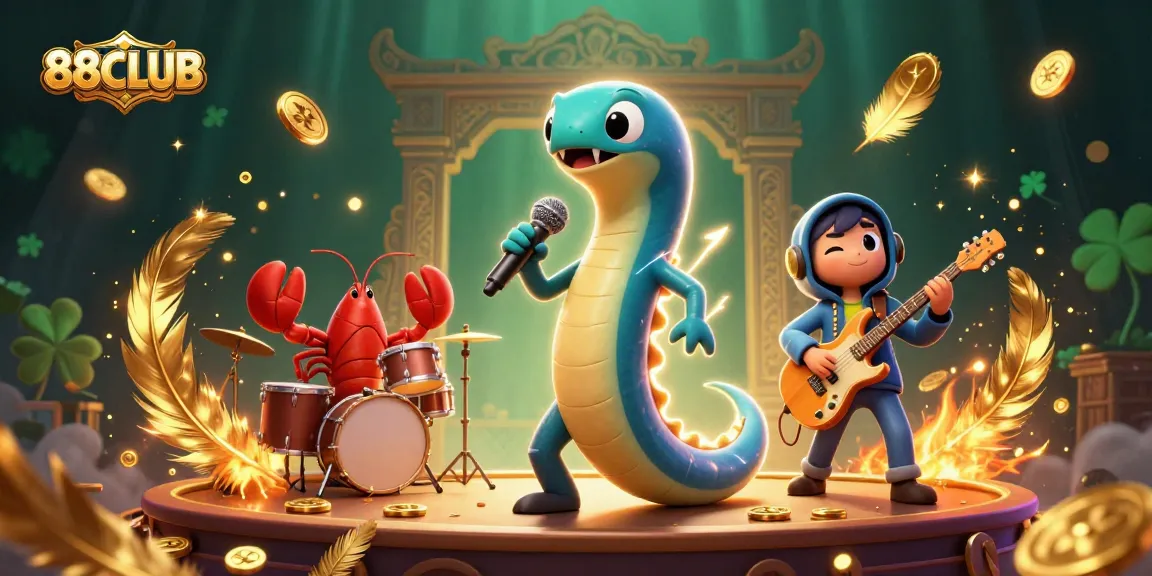 Animate your luck at 88CLUB with an electrifying underwater casino performance featuring vibrant characters.