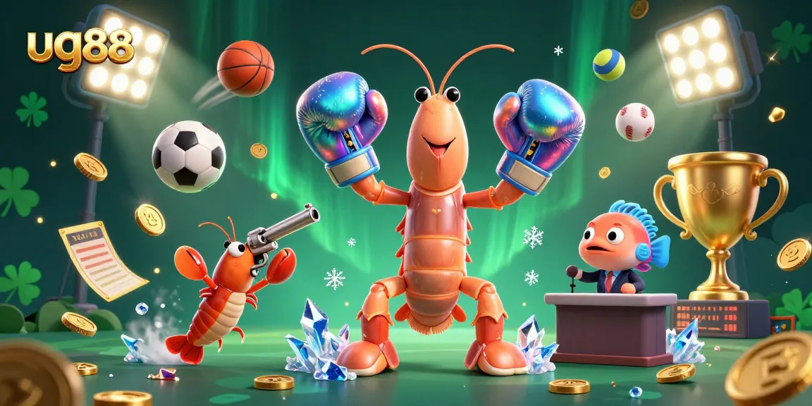 Experience the thrill of sports betting with ug88, featuring vibrant characters and dynamic game elements.