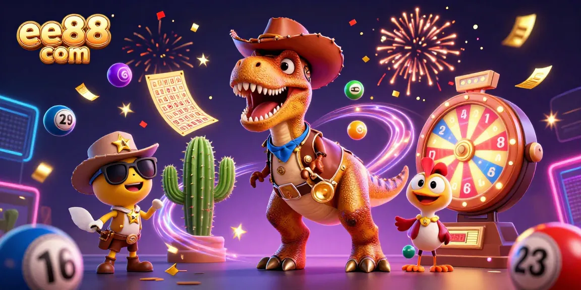 Engage in thrilling games at ee88 com with our vibrant illustration of dynamic lottery elements.