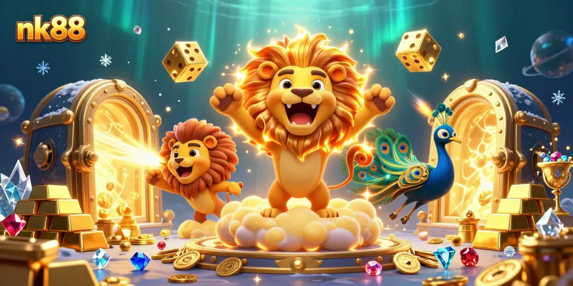 Engage with the exciting nk88 casino experience amidst dynamic treasures and animated elements.